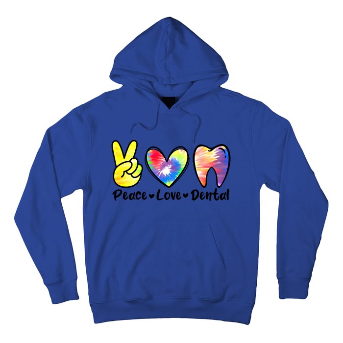 Peace Love Dental Gift Assistant Hygienist Dentist Gift Hoodie