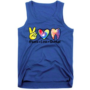 Peace Love Dental Gift Assistant Hygienist Dentist Gift Tank Top