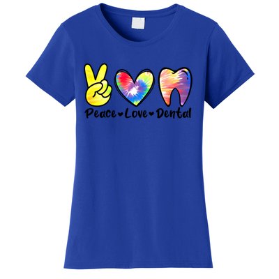 Peace Love Dental Gift Assistant Hygienist Dentist Gift Women's T-Shirt