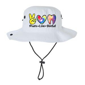 Peace Love Dental Gift Assistant Hygienist Dentist Gift Legacy Cool Fit Booney Bucket Hat