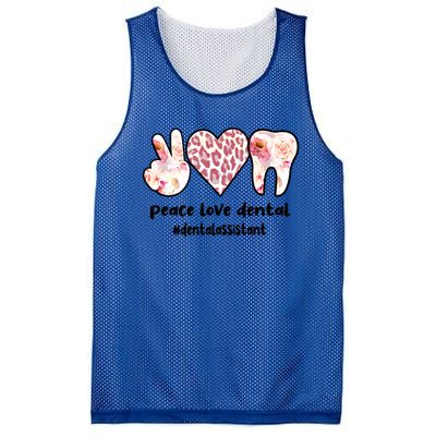 Peace Love Dental Assistant Best Dental Assistant Great Gift Mesh Reversible Basketball Jersey Tank