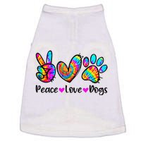 Peace Love Dogs Tie Dye Dog Paw Dog Mom Cute Mother's Day Doggie Tank