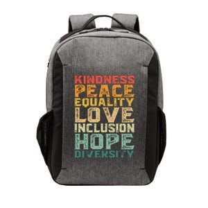 Peace Love Diversity Inclusion Equality Black History Month Vector Backpack