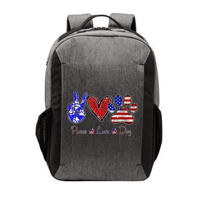 Peace Love Dog 4th Of July American Flag Independence Day 2022 Vector Backpack