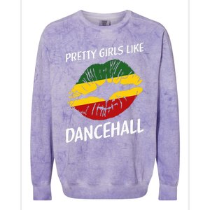 Pretty Like Dancehall Jamaican Girl Jamaica Colorblast Crewneck Sweatshirt