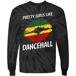 Pretty Like Dancehall Jamaican Girl Jamaica Tie-Dye Long Sleeve Shirt