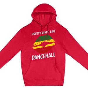 Pretty Like Dancehall Jamaican Girl Jamaica Premium Pullover Hoodie