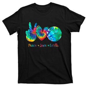 Peace Love Earth Day Tie Dye Hippie T-Shirt