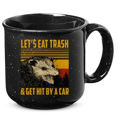 Possum LetS Eat Trash And Get Hit By A Car 15oz Campfire Ceramic Mug