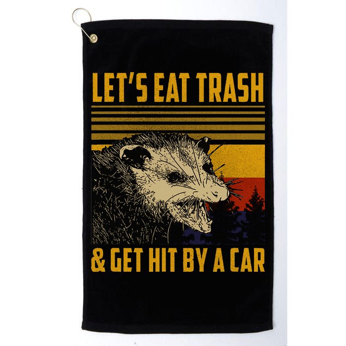 Possum LetS Eat Trash And Get Hit By A Car Golf Towel