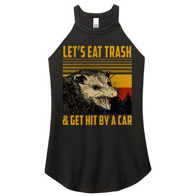 Possum LetS Eat Trash And Get Hit By A Car Women's Perfect Tri Rocker Tank