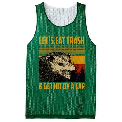 Possum LetS Eat Trash And Get Hit By A Car Mesh Reversible Basketball Jersey Tank