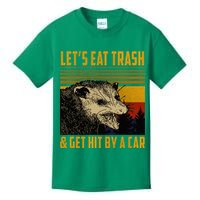 Possum LetS Eat Trash And Get Hit By A Car Kids T-Shirt