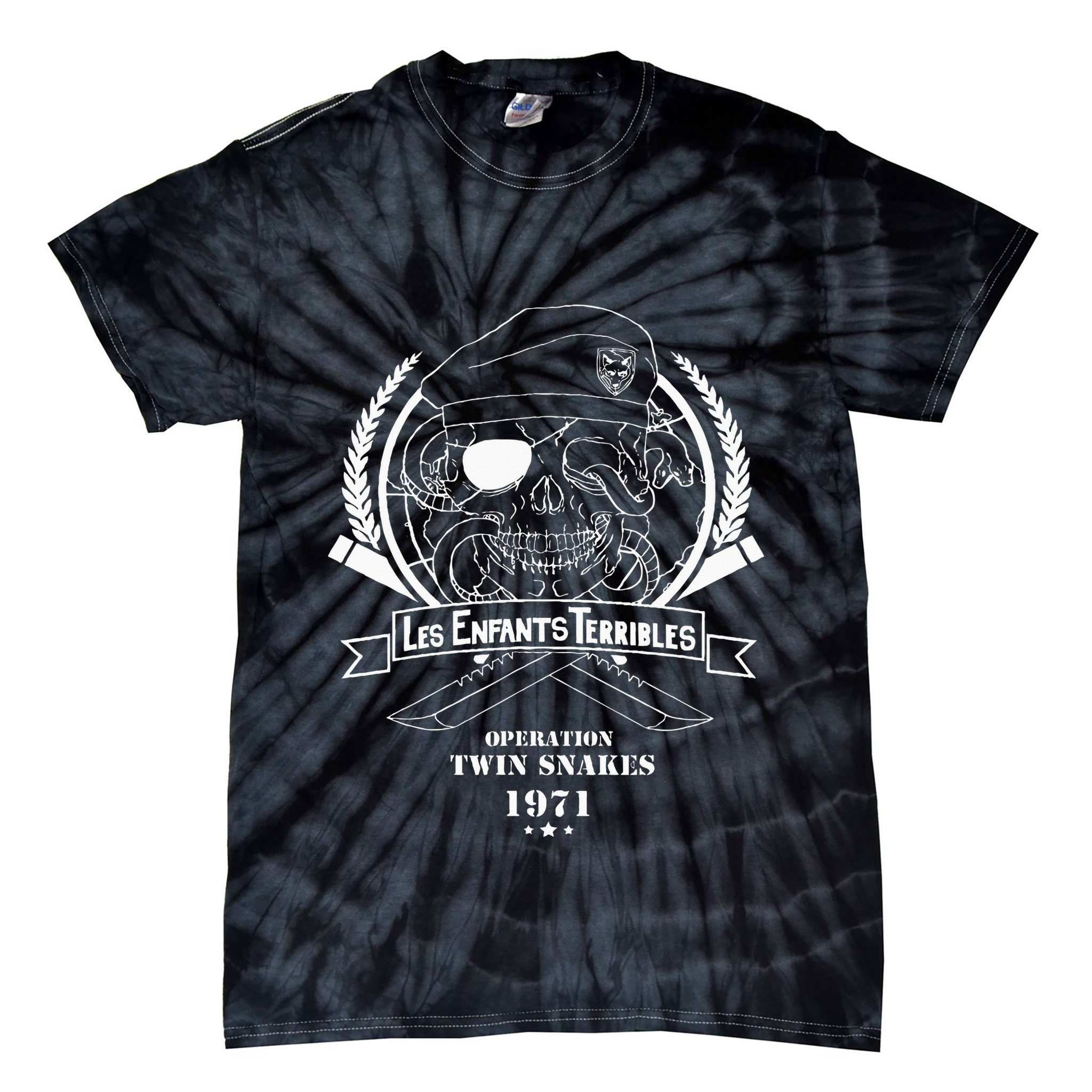 Ps Les Enfants Terribles Metall Gear Sollid Tie-Dye T-Shirt