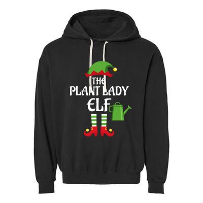 Plant Lady Elf Family Matching Group Christmas Garment-Dyed Fleece Hoodie