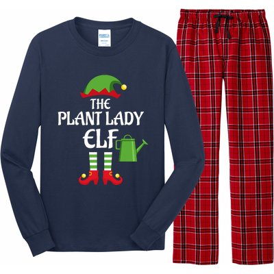 Plant Lady Elf Family Matching Group Christmas Long Sleeve Pajama Set