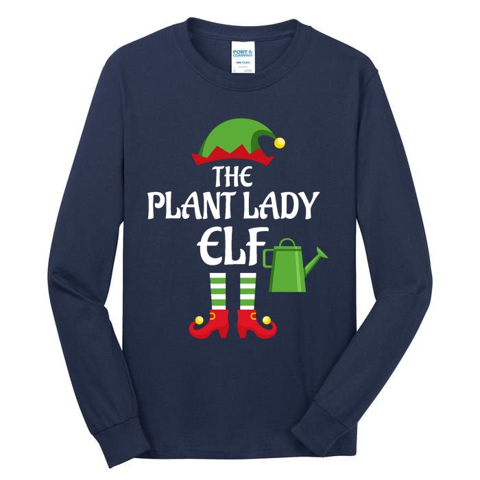 Plant Lady Elf Family Matching Group Christmas Tall Long Sleeve T-Shirt