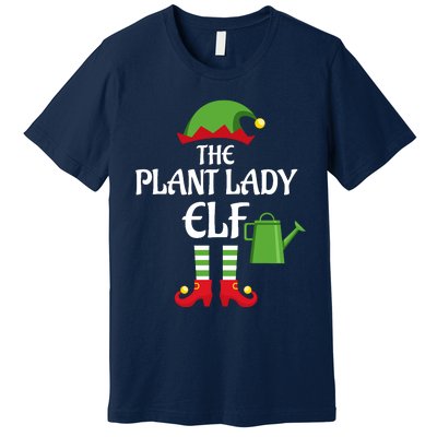 Plant Lady Elf Family Matching Group Christmas Premium T-Shirt