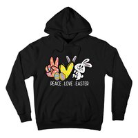 Peace Love Easter Bunny Cute Rabbit Spring Hoodie