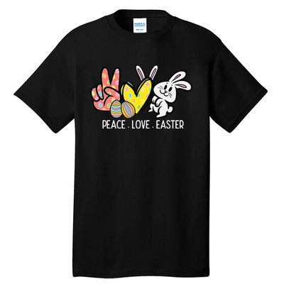 Peace Love Easter Bunny Cute Rabbit Spring Tall T-Shirt