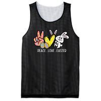 Peace Love Easter Bunny Cute Rabbit Spring Mesh Reversible Basketball Jersey Tank