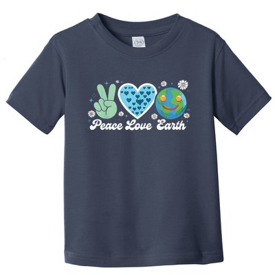 Peace Love Earth Day Save The Earth Environt Boy Toddler T-Shirt