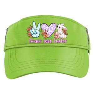 Peace Love Easter Day Gift Easter Egg Floral Adult Drive Performance Visor