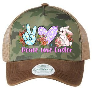 Peace Love Easter Day Gift Easter Egg Floral Legacy Tie Dye Trucker Hat