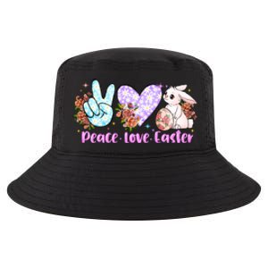 Peace Love Easter Day Gift Easter Egg Floral Cool Comfort Performance Bucket Hat