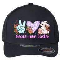 Peace Love Easter Day Gift Easter Egg Floral Flexfit Unipanel Trucker Cap