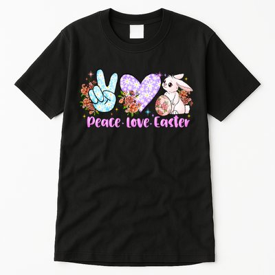 Peace Love Easter Day Gift Easter Egg Floral Tall T-Shirt