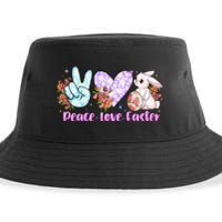 Peace Love Easter Day Gift Easter Egg Floral Sustainable Bucket Hat