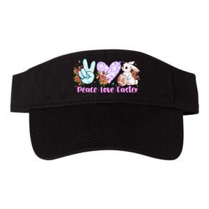 Peace Love Easter Day Gift Easter Egg Floral Valucap Bio-Washed Visor