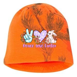 Peace Love Easter Day Gift Easter Egg Floral Kati - Camo Knit Beanie