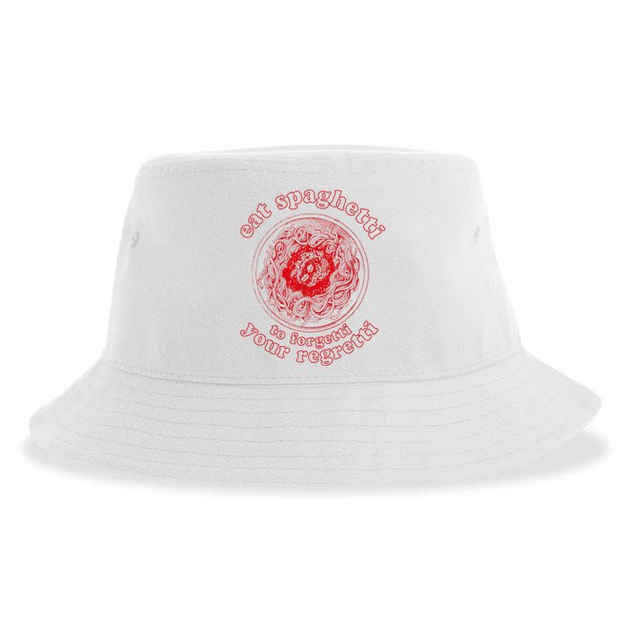 Pasta Lover Eat The Spaghetti To Forgetti Your Regretti Sustainable Bucket Hat