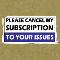 Please Cancel My Subscription To Your Problems Garment-Dyed Women's Muscle Tee