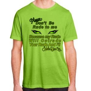 Please Don't Be Rude to Me Cat Eye Adult ChromaSoft Performance T-Shirt