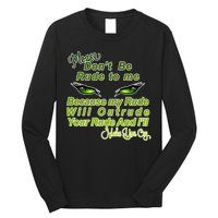 Please Don't Be Rude to Me Cat Eye Long Sleeve Shirt