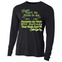 Please Don't Be Rude to Me Cat Eye Cooling Performance Long Sleeve Crew