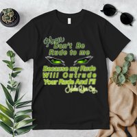 Please Don't Be Rude to Me Cat Eye Premium T-Shirt
