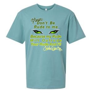 Please Don't Be Rude to Me Cat Eye Sueded Cloud Jersey T-Shirt