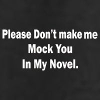 Please Don't Make Me Mock You In My Novel Garment-Dyed Fleece Hoodie