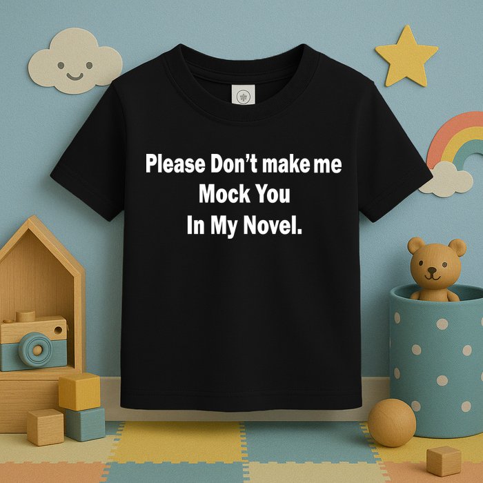 Please Don't Make Me Mock You In My Novel Toddler T-Shirt