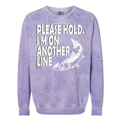 Please Hold I'm On The Other Line Colorblast Crewneck Sweatshirt