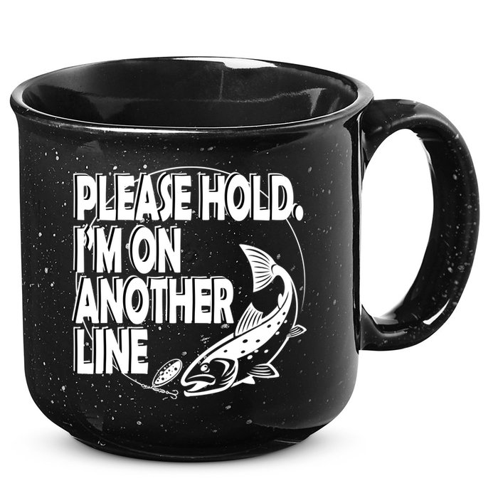 Please Hold I'm On The Other Line 15oz Campfire Ceramic Mug