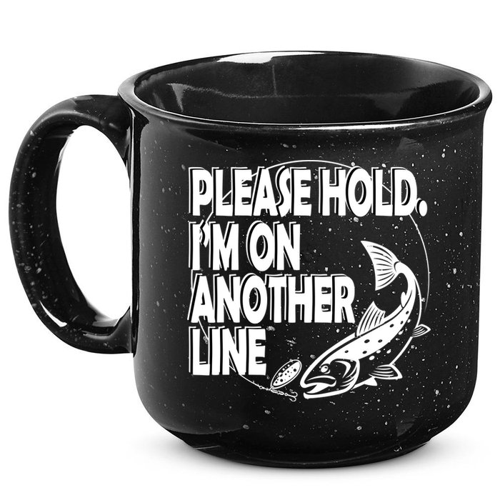 Please Hold I'm On The Other Line 15oz Campfire Ceramic Mug