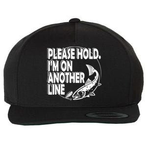 Please Hold I'm On The Other Line Wool Snapback Cap