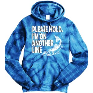 Please Hold I'm On The Other Line Tie Dye Hoodie