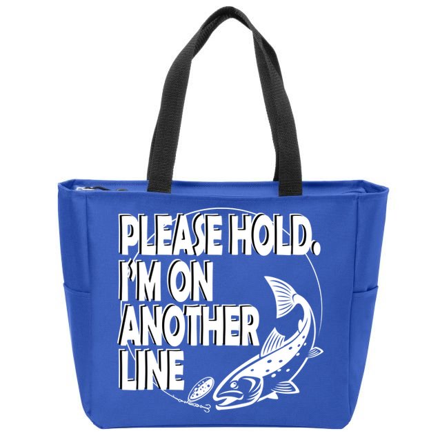 Please Hold I'm On The Other Line Zip Tote Bag