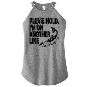 Please Hold I'm On The Other Line Women's Perfect Tri Rocker Tank